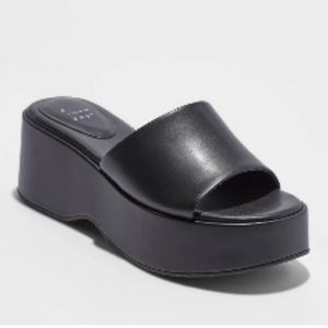 A New Day Black Platform Sandals